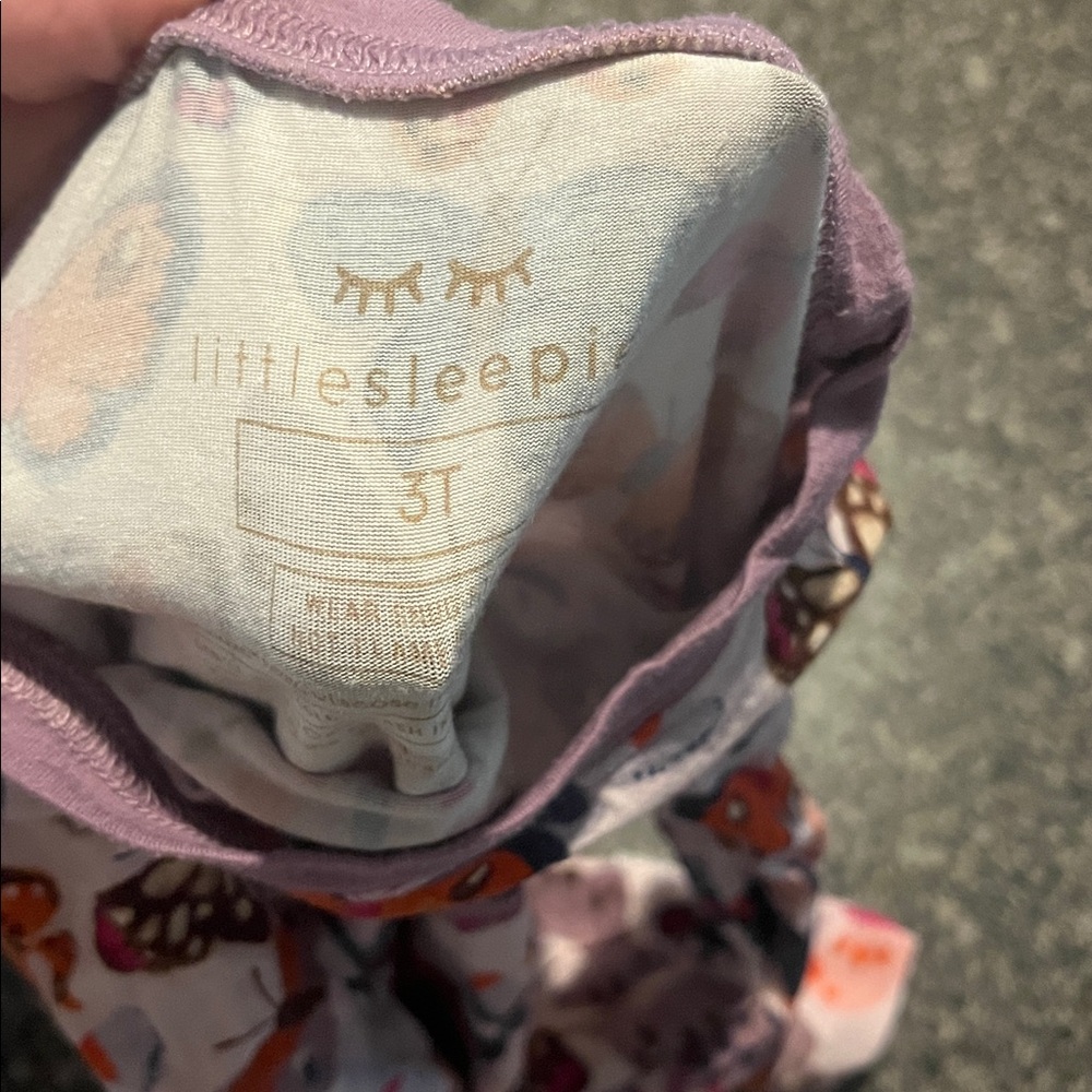 B-WP Butterfly Kisses Print Pajama Set by Little Sleepies - Picture 2 of 4